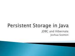 Persistent Storage