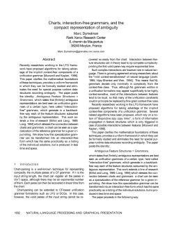 Charts, interaction-free grammars, and the compact representation