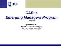 CASI Local Merchant Strategy - CASI Institutional Consulting