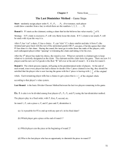 The Last Diminisher Method – Game Steps