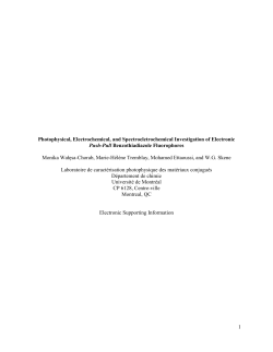 Photophysical, Electrochemical, and Spectroeletrochemical