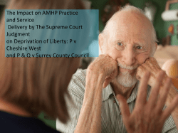 The End of Informal Admissions?