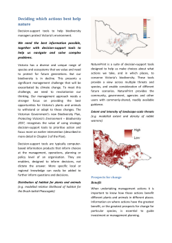 Deciding which actions best help nature