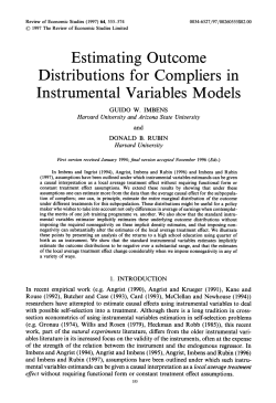 Estimating Outcome Distributions for Compliers in Instrumental