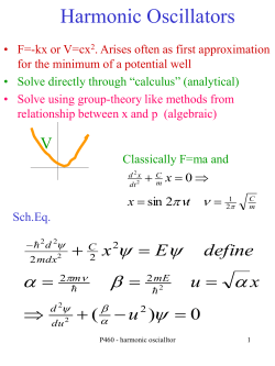 harmonic oscialltors