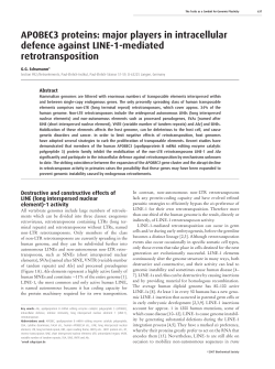 APOBEC3 proteins: major players in intracellular defence against