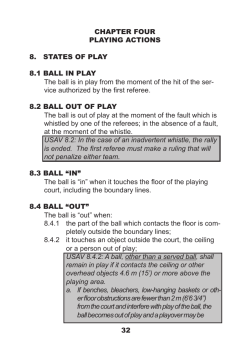 32 CHAPTER FOUR PLAYING ACTIONS 8. STATES OF PLAY 8.1
