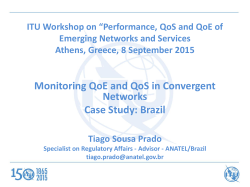 QoS Monitoring Strategy 2002-2015