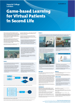 Game-based Learning for Virtual Patients in Second Life