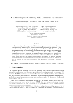 A Methodology for Clustering XML Documents by Structure