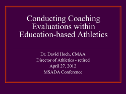 Better Coaching Evalutions