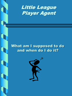 Running a Little League