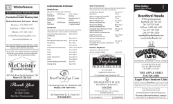 LAWN BOWLING SCHEDULE Hone - The Dufferin Tennis and Lawn