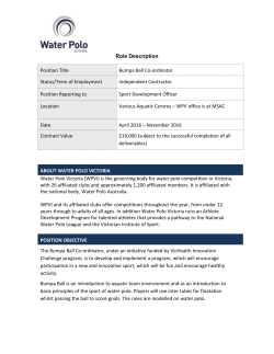 Position Description * Sports Development Officer