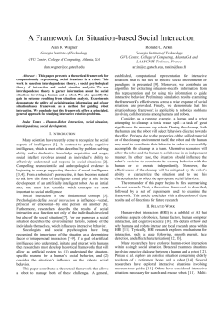 A Framework for Situation-based Social Interaction