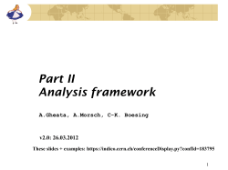 Analysis Framework