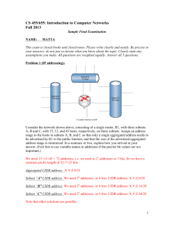 CS 455/655: Introduction to Computer Networks Fall 2013