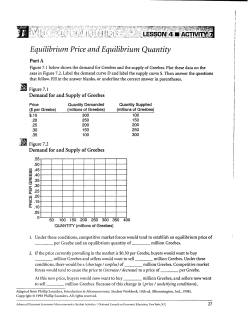 Equilibrium Price and Equilibrium Quantity