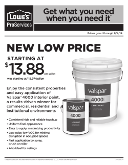 new low price - Valspar Paint