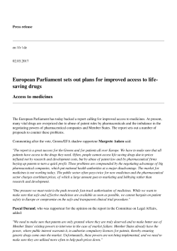 European Parliament sets out plans for improved