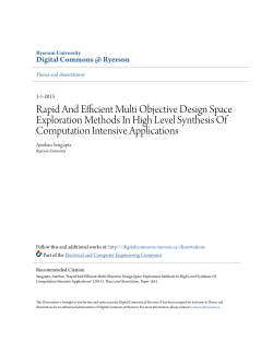 Rapid And Efficient Multi Objective Design Space Exploration