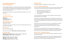 Fuchs Elephant Charge 2017 Rules and Regulations