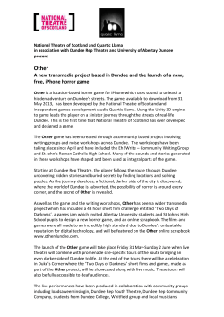 National Theatre of Scotland and Quartic Llama in association with