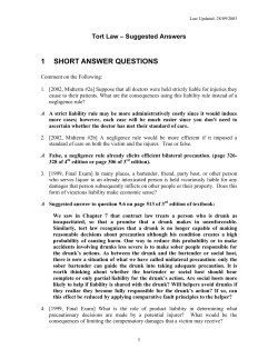 1 short answer questions