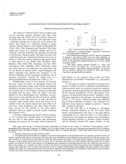 Bayesian Models for Iterated Prisoner`s Dilemma Games
