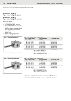 Linear Sets, R1096 2.. Type 1: one ball guide groove Linear Sets