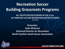 Recreation Soccer Building Grassroots Programs