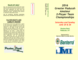 2016 - Paxton Park Golf Course