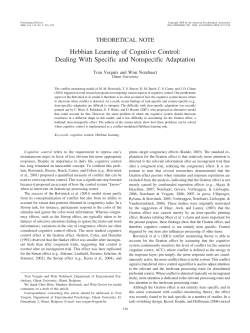 Hebbian Learning of Cognitive Control: Dealing With