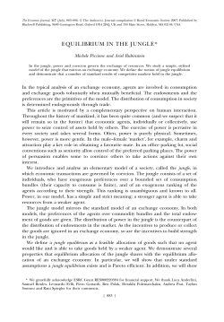 equilibrium in the jungle