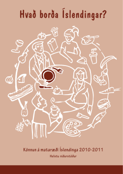 K&ouml;nnun &aacute; matar&aelig;&eth;i &Iacute;slendinga 2010-2011