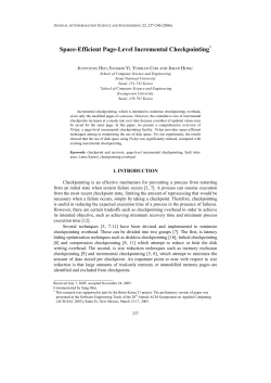 Space-Efficient Page-Level Incremental Checkpointing