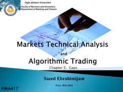 Fundamental of Technical Analysis and Algorithmic Trading