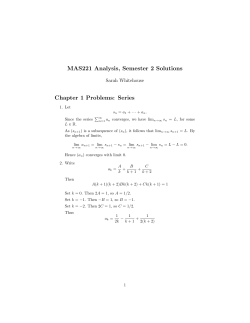 MAS221 Analysis, Semester 2 Solutions
