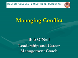 What is Conflict Management?