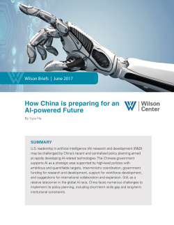 How China is preparing for an AI-powered Future