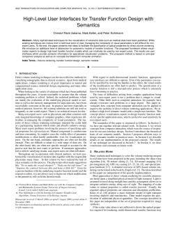 High-Level User Interfaces for Transfer Function Design with