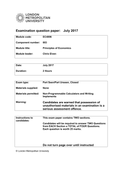 EC4006 Comp 003 Part Seen Exam Paper