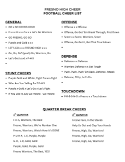 fresno high cheer football cheer list quarter break cheers offense