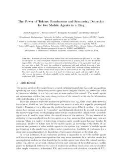 The Power of Tokens: Rendezvous and