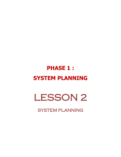 system planning