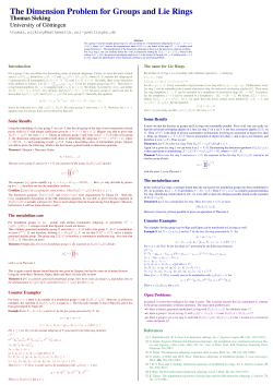 Thomas Sicking University of G&uml;ottingen