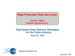 High-Potential Data Services