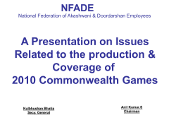Presentation by Doordarshan for Commonwealth