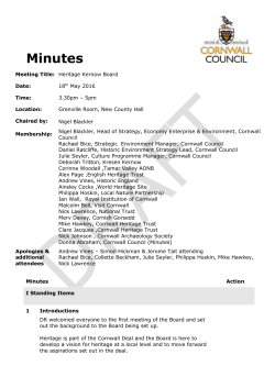 Minutes - Cornwall Council