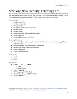 Catching Flies - StarLogo Nova